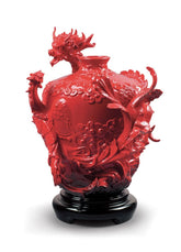Dragon And Phoenix Vase
